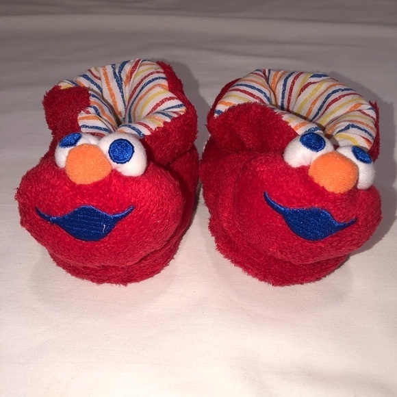 Elmo Plush Bootie Slippers Size M - Picture 1 of 5